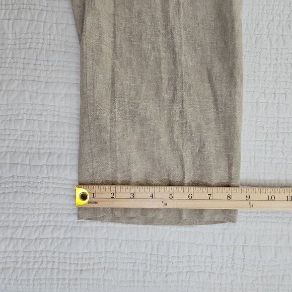 NEW Perry Ellis Linen Blend Pullup Drawstring Pants Men's 38x32 Tan NWT Resort - Picture 7 of 15